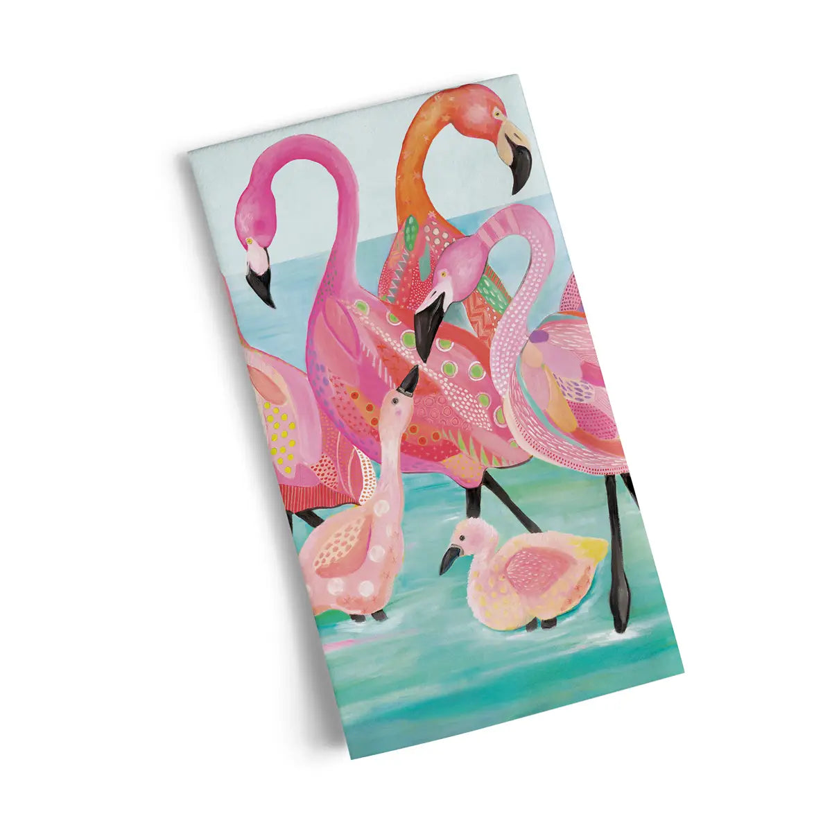 Flamingo Beach | Cotton Tea Towel