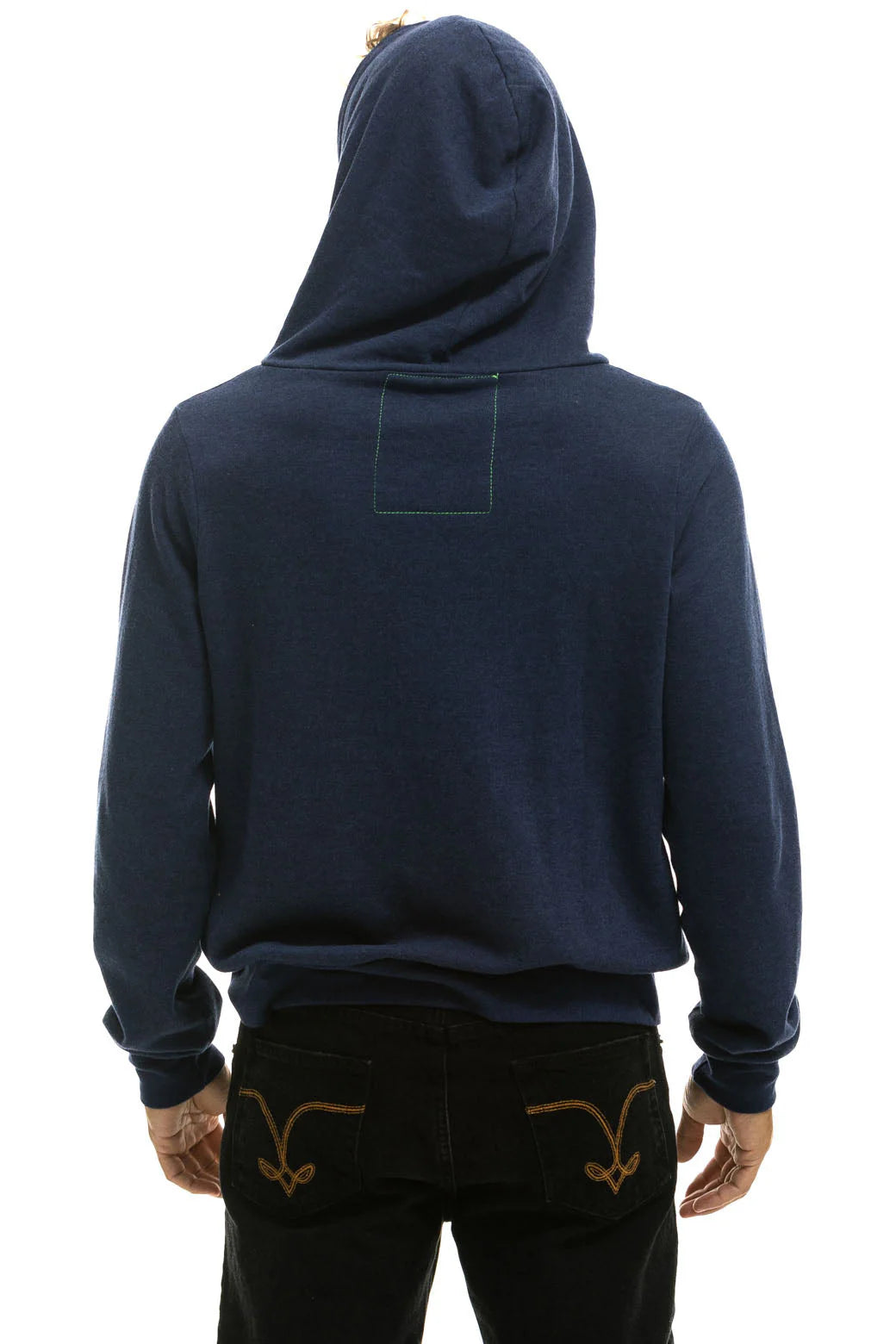 5 Stripe Hoodie Zip Hoodie Navy