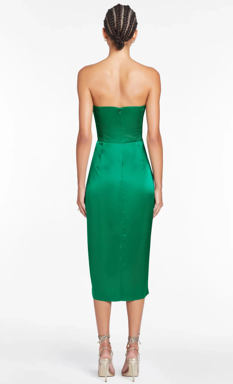 Chamberlain Silk Dress Green