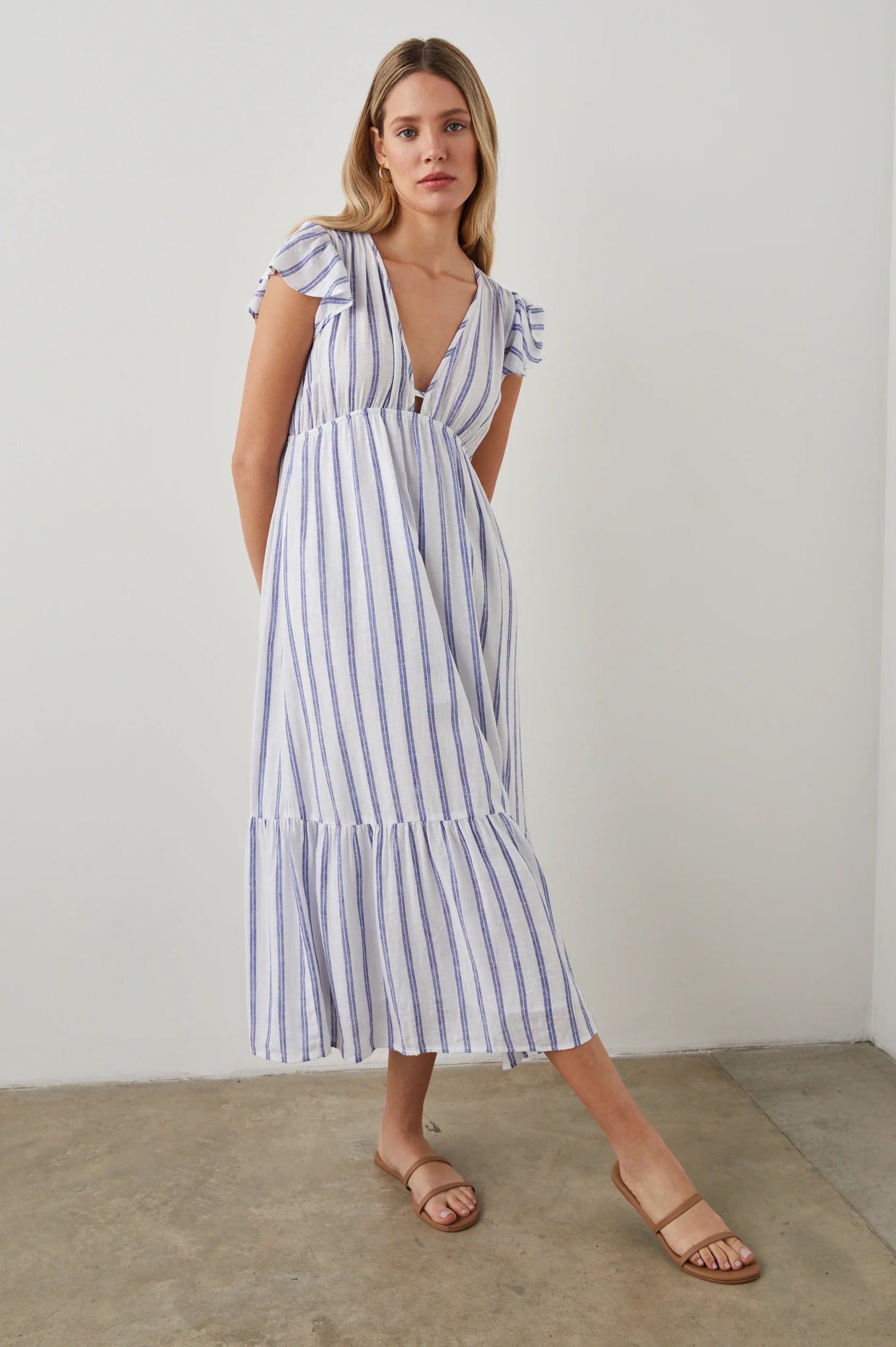 Tina Dress Villa Stripe