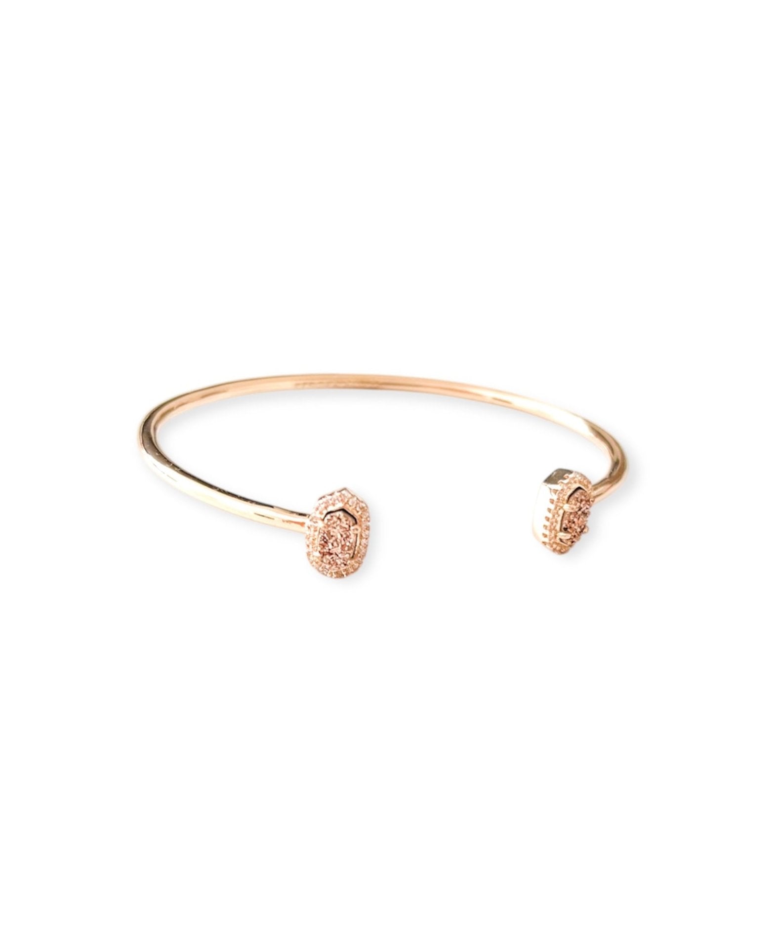 Calla Rose Gold Drusy Cuff Bracelet