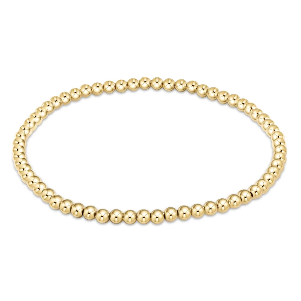 Classic Gold 3mm Bead Bracelet