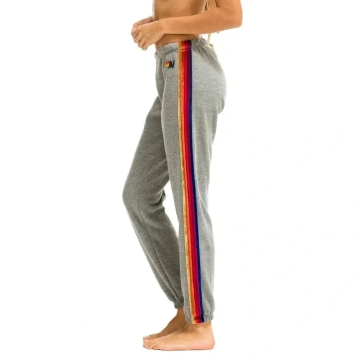 Classic Velvet 5 Stripe Women's Sweatpants Heather Grey