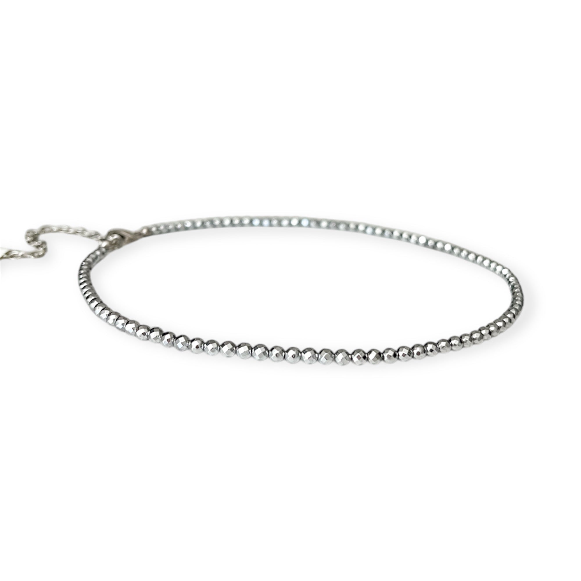 Gigi Bright Silver Choker Necklace