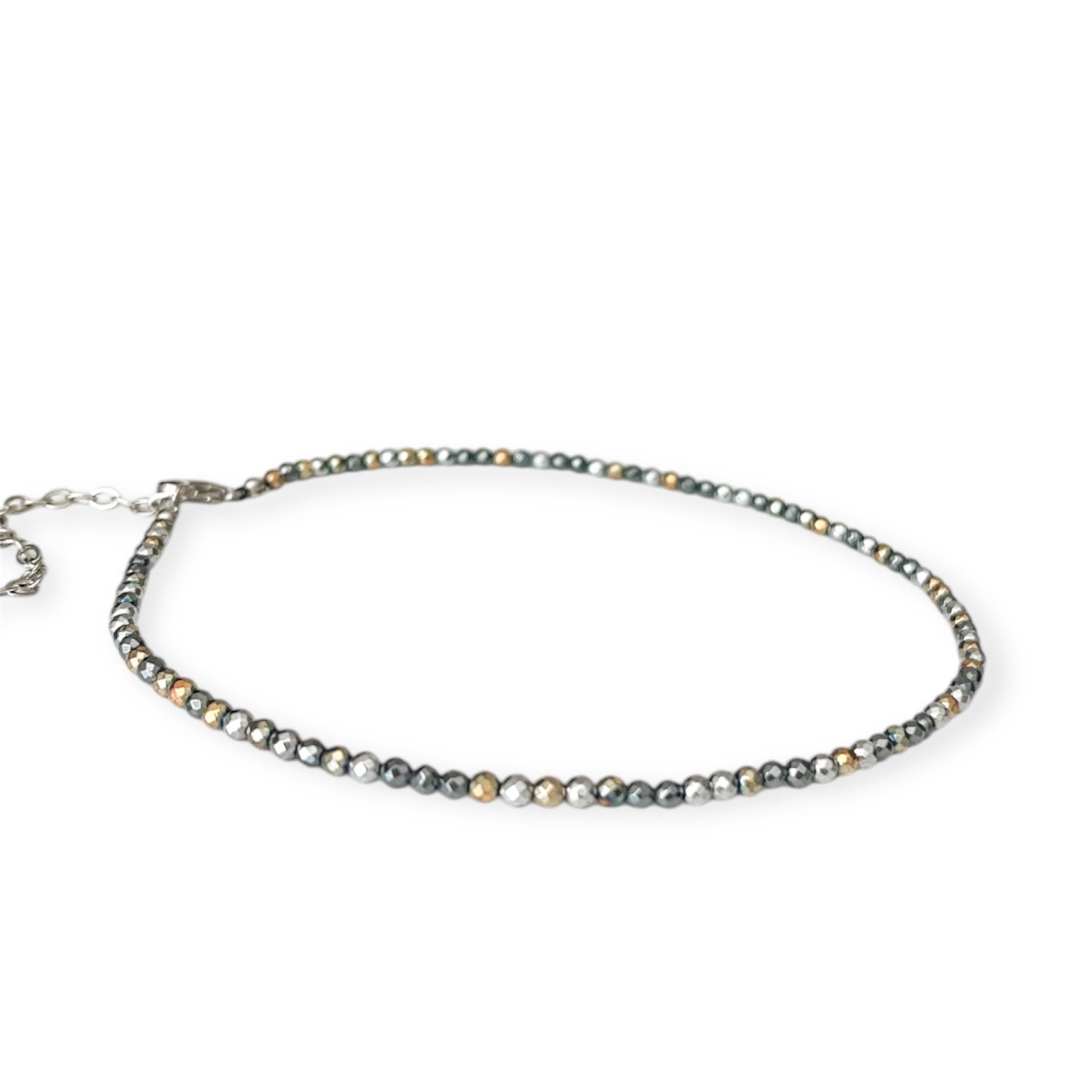 Gigi Silver & Gold Mix Choker Necklace