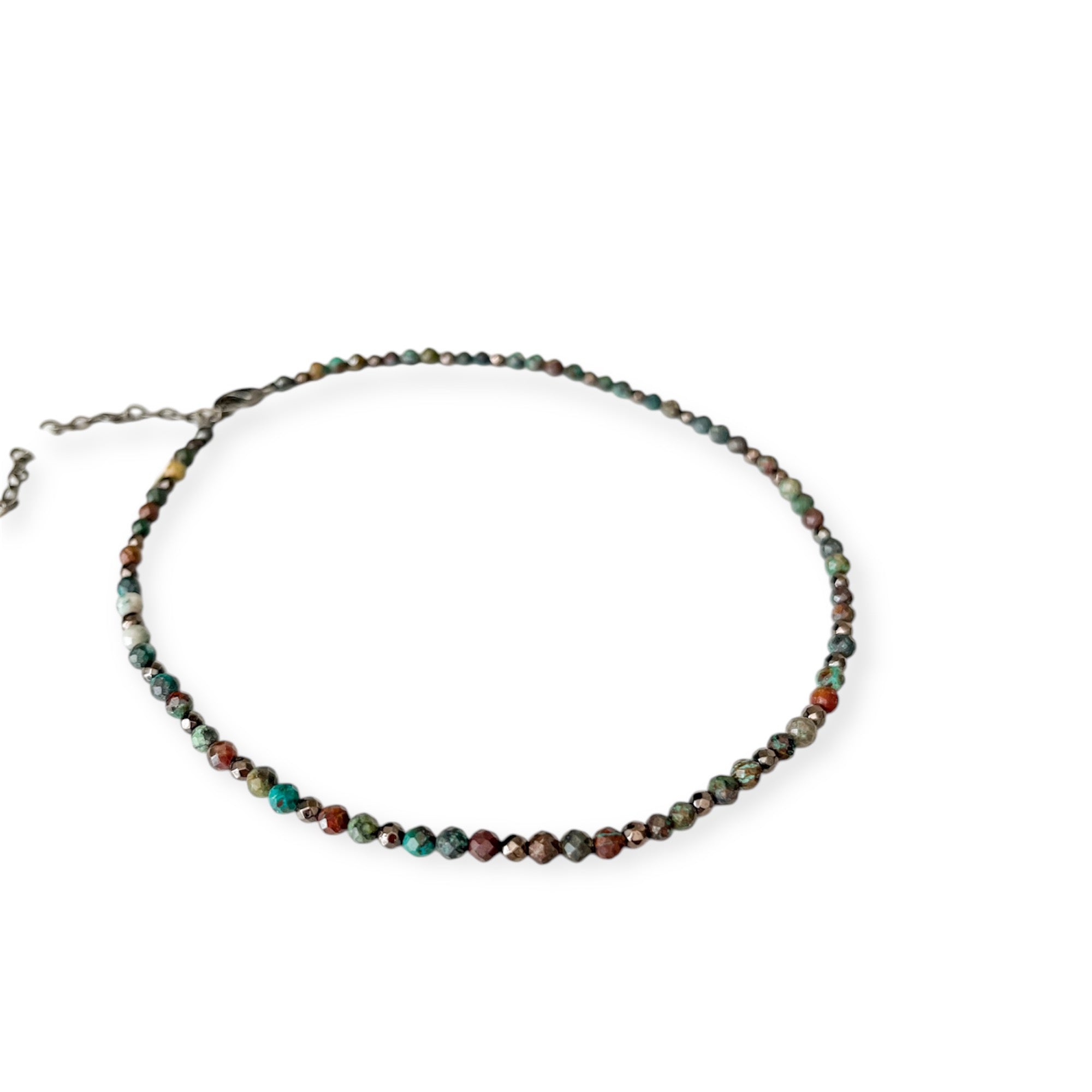 Gigi Teal Dark Mix Choker Necklace