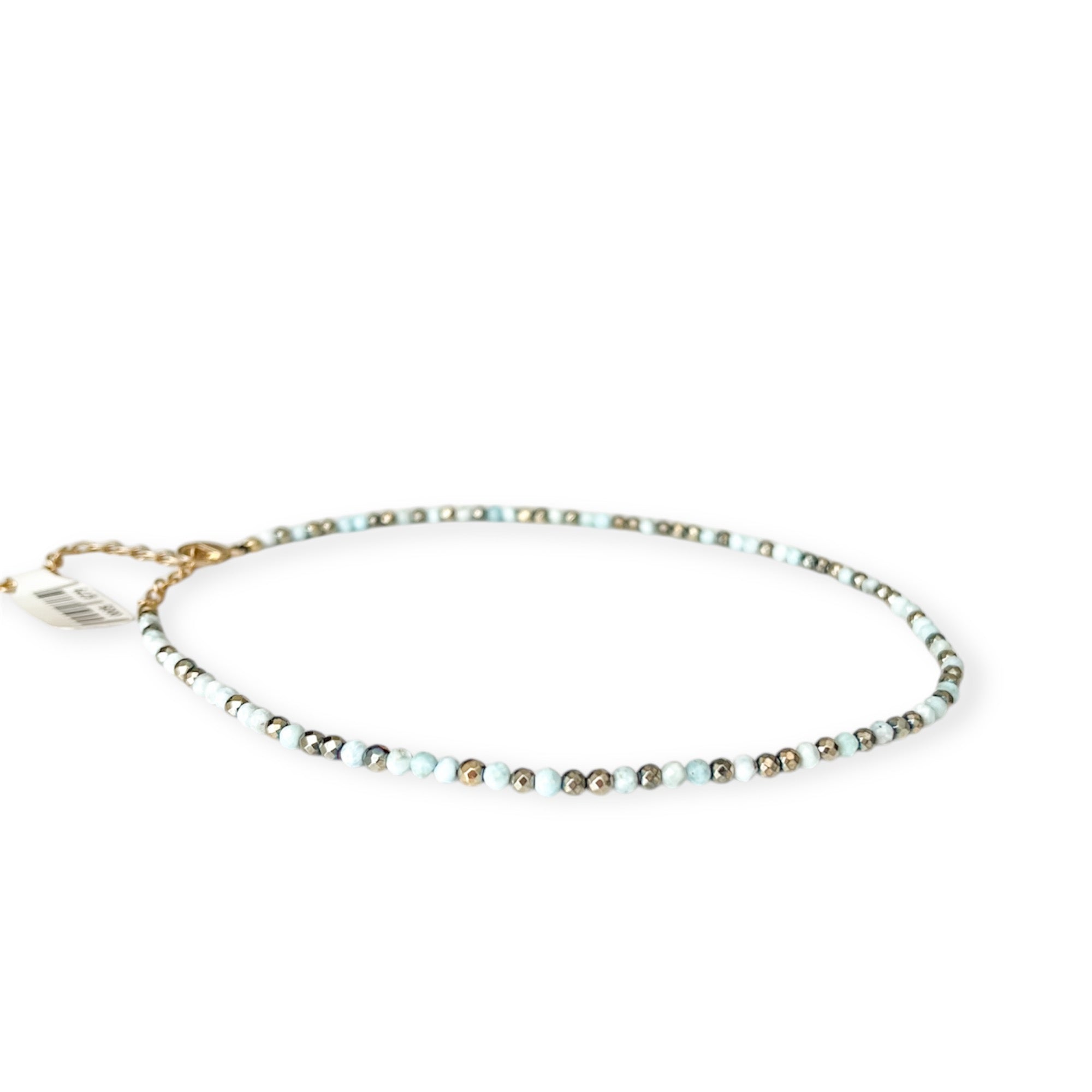 Gigi Gold Aquamarine Choker Necklace