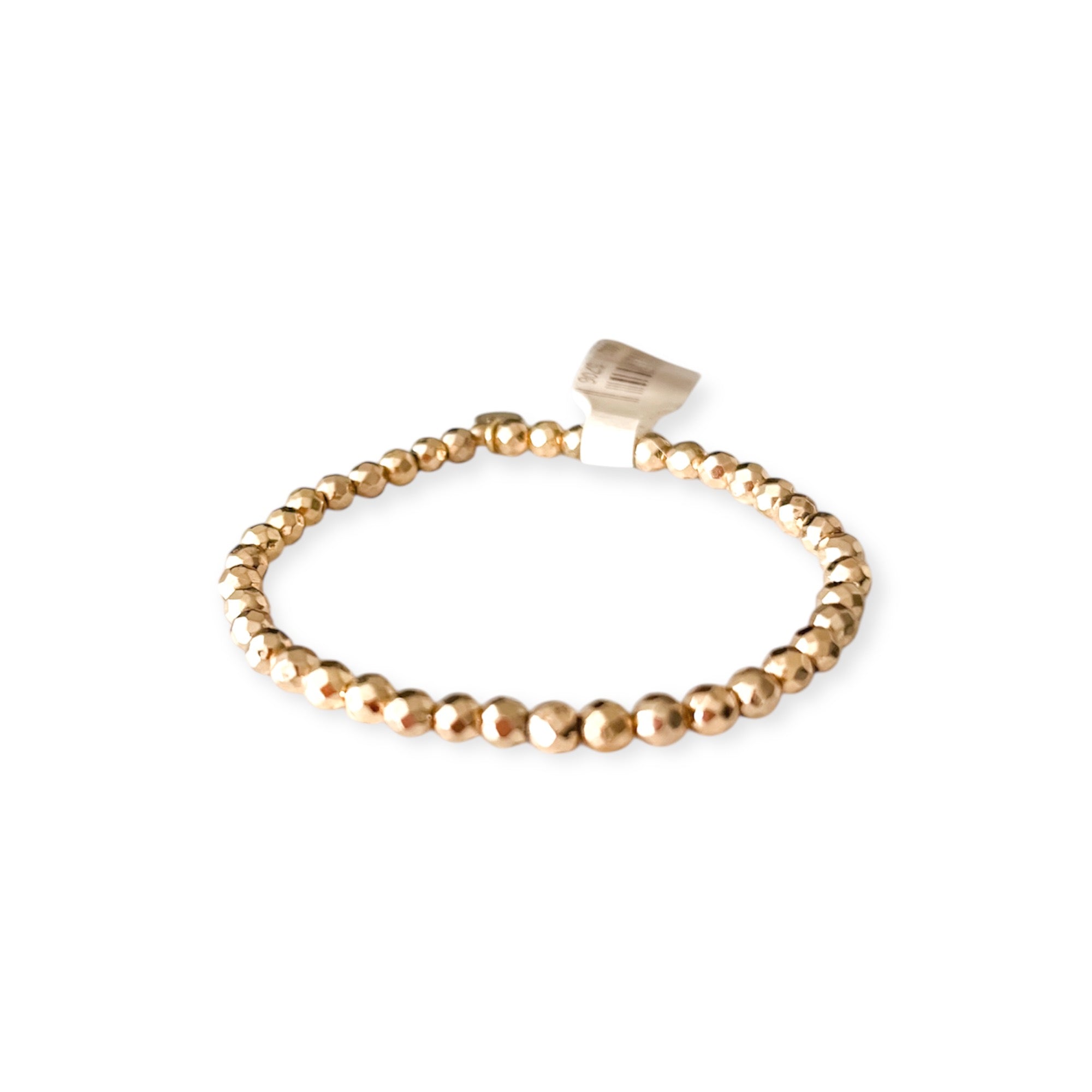 Gold Stretch Mini Bead Bracelet