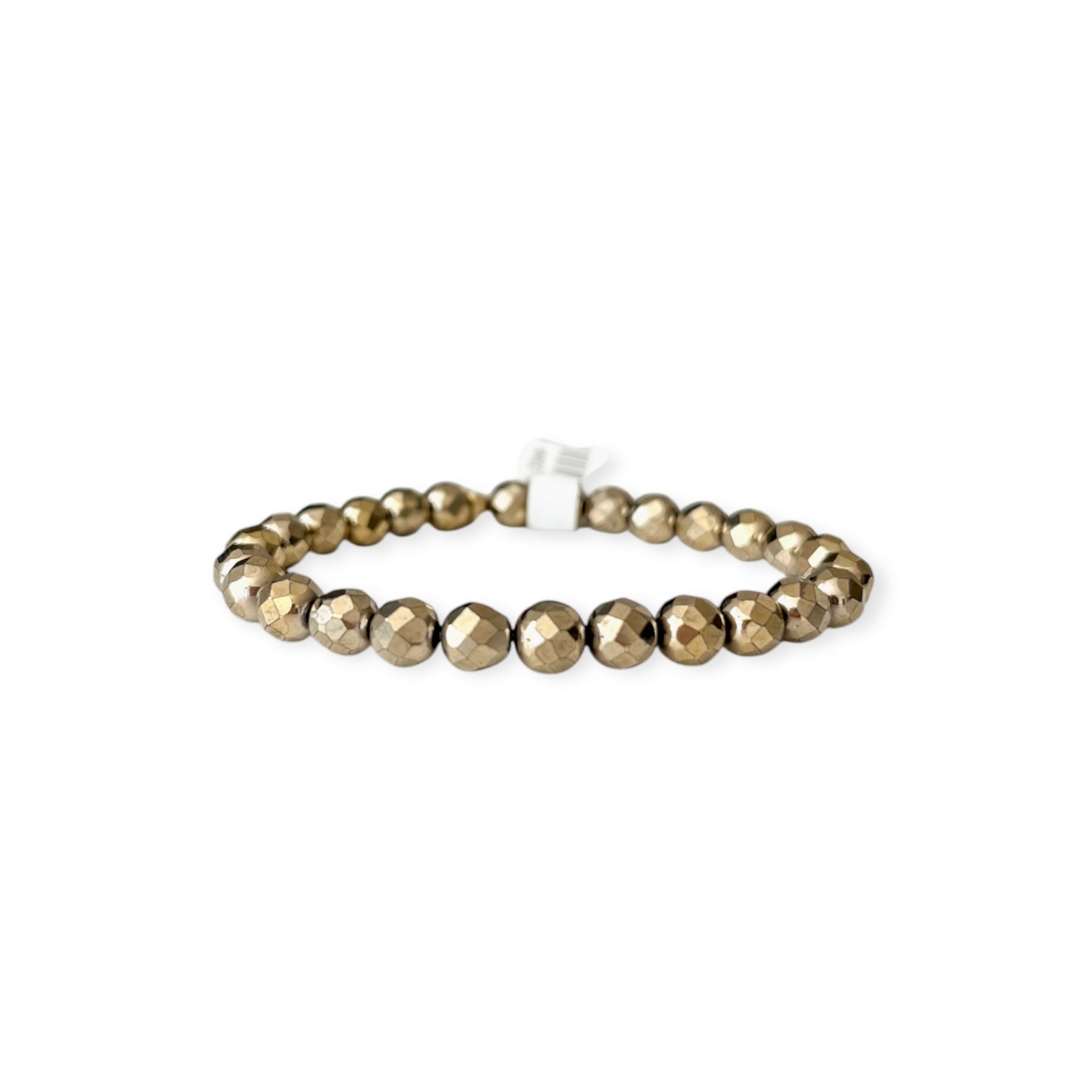 Golden Bronze Stretch Bead Bracelet