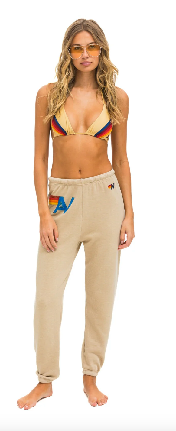 Logo Stitch Women’s Sweatpants Sand