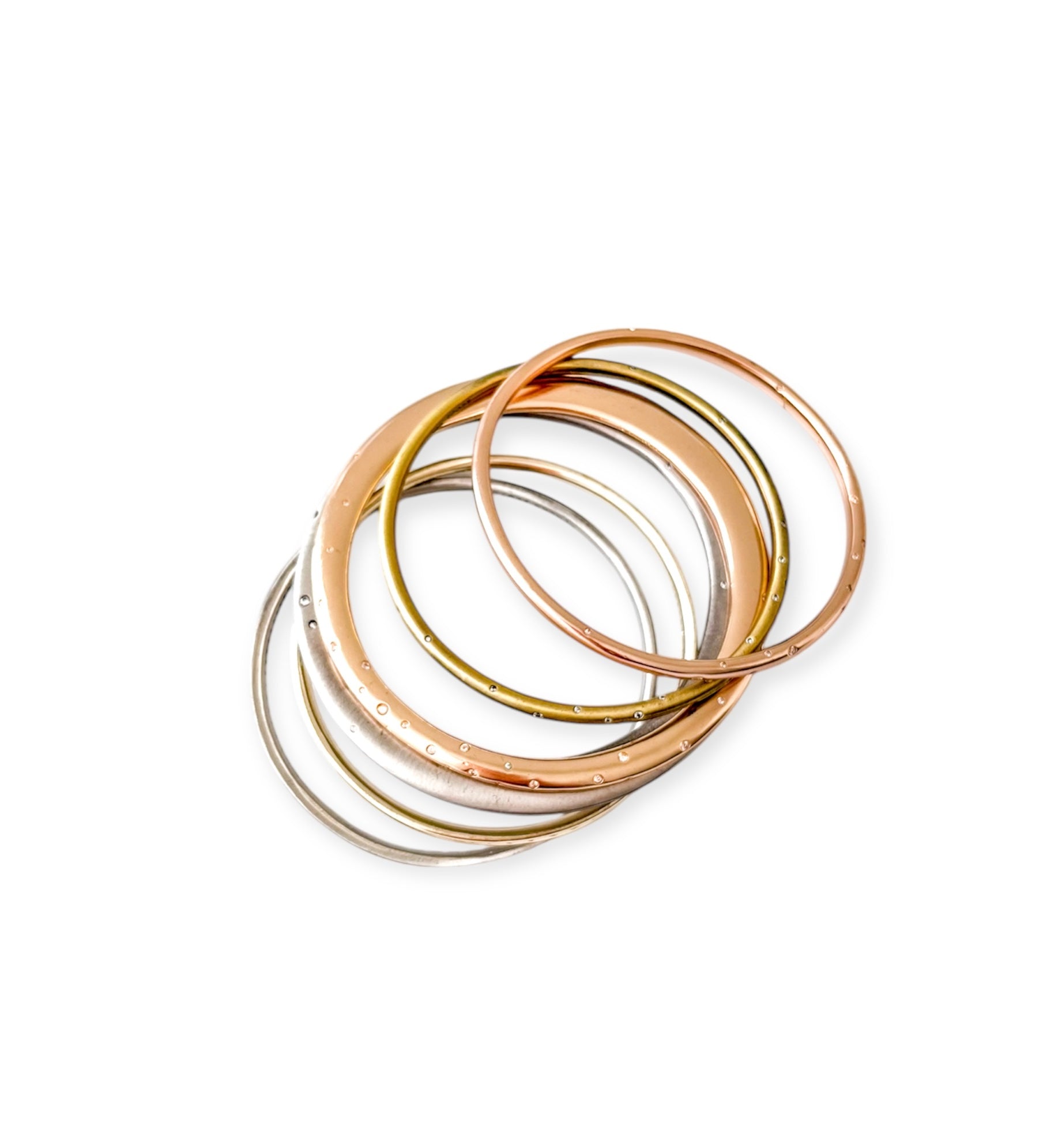 Tori Bangle Mix Metal Bracelet Set