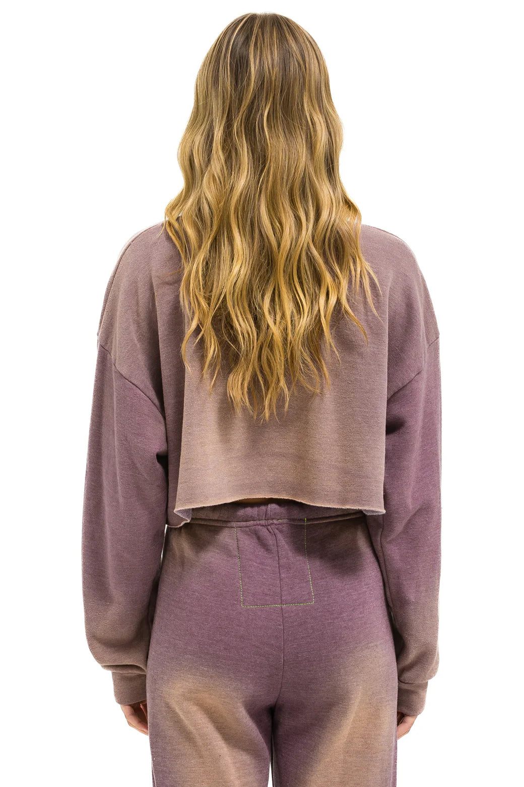 Vintage Logo Cropped Crew Sweatshirt Relaxed-Faded Mocha