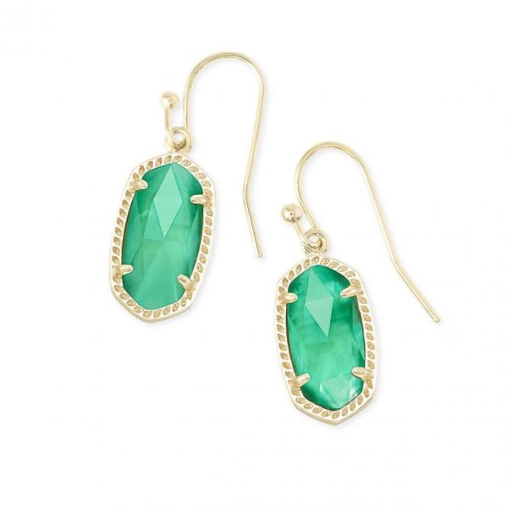 Lee Peacock Jade Illusion Gold Earrings