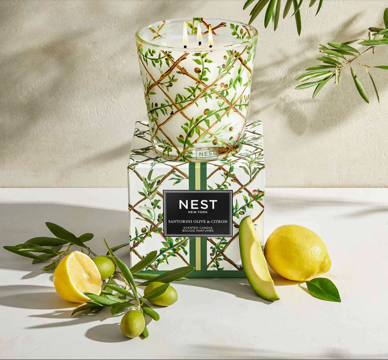 Santorini Olive & Citron Specialty 3-Wick Candle